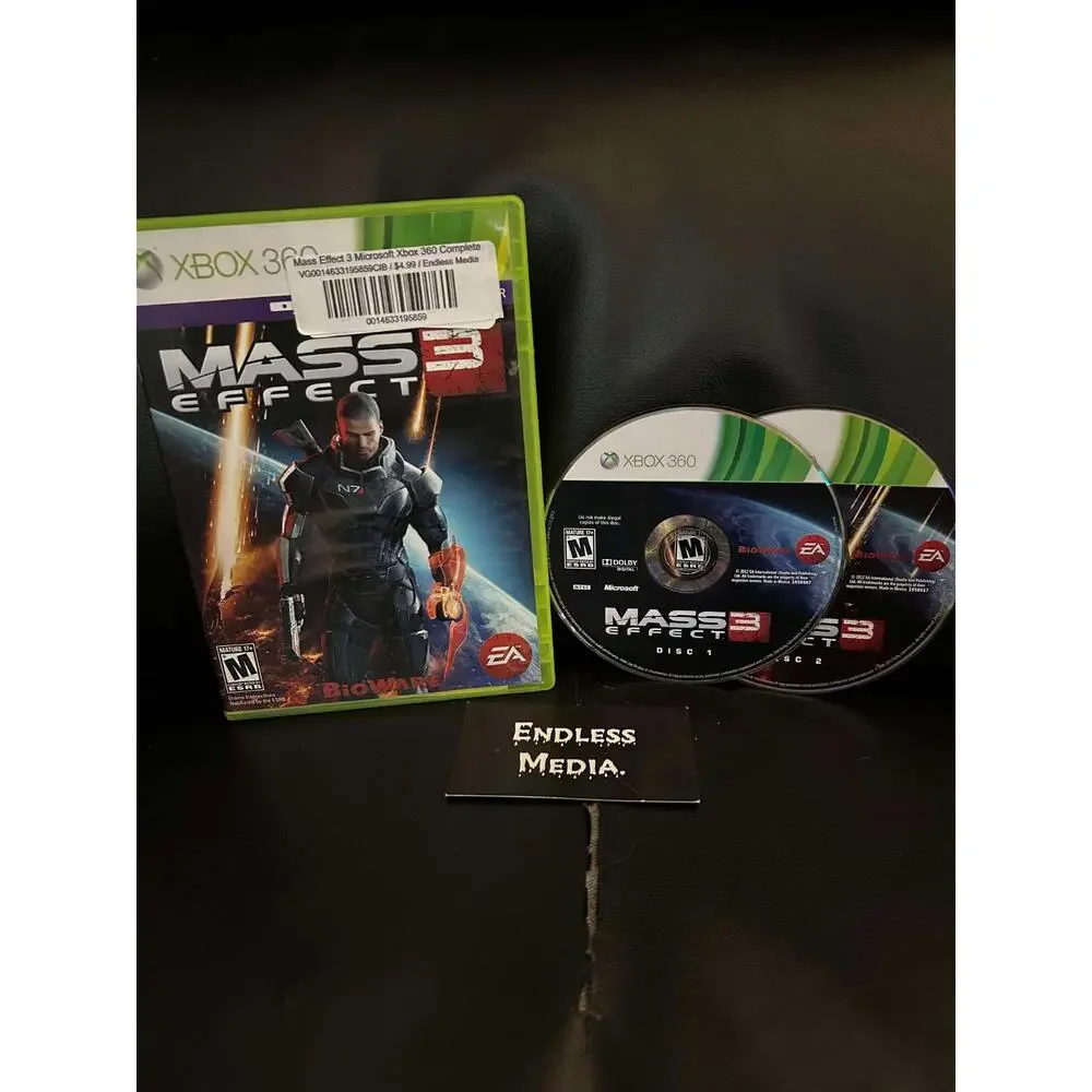 Mass Effect 3 Microsoft Xbox 360 Item and Box Video Game